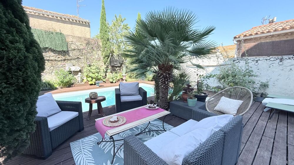 Demeure de caractère en pierres ! 320 m² habitables avec piscine sur une parcelle totale de 517m²+ Appartement T3 indépendant lo