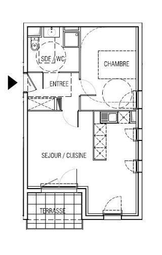  Appartement à louer 2 pièces 45 m²