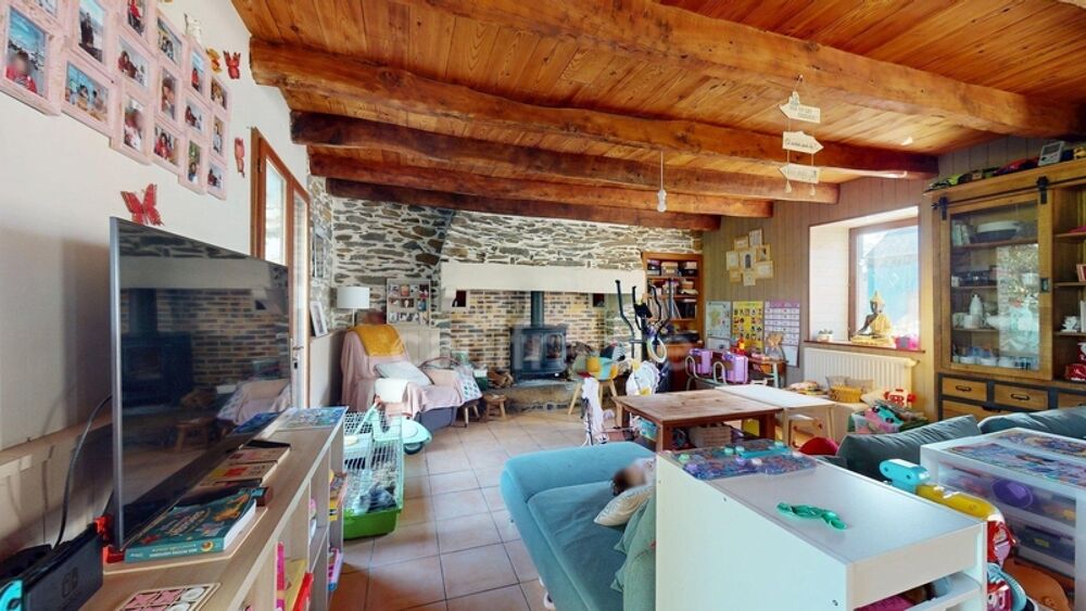 Vente Maison Lopérec(29) Longère pleine de cachet - 110m² + combles aménageables - Terrain 2500m² Loperec