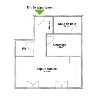  Appartement � vendre 2 pi�ces 50 m�