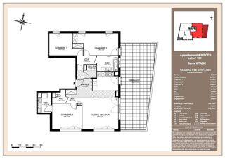  Appartement � vendre 4 pi�ces 109 m�