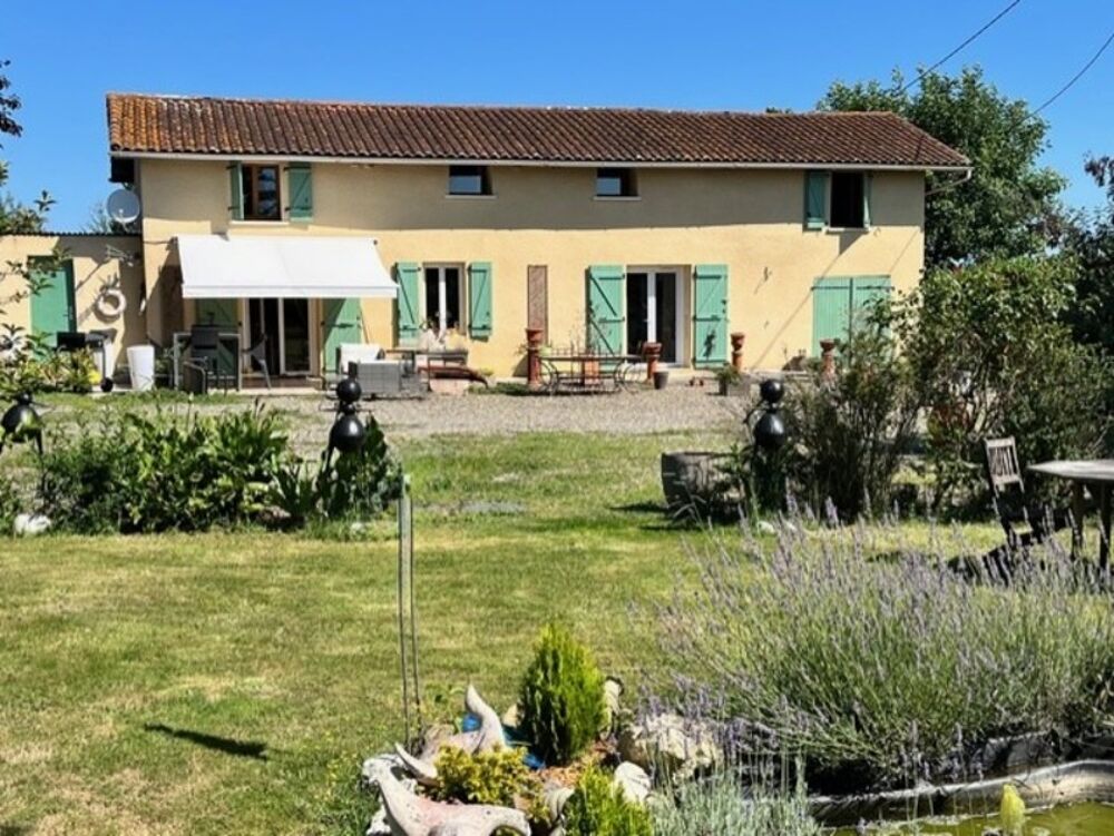 PLAISANCE (32) proche ;Belle MAISON DE CAMPAGNE XIX de 115m2 environ SANS TRAVAUX, lumineuse, sur un terrain arboré et potager d