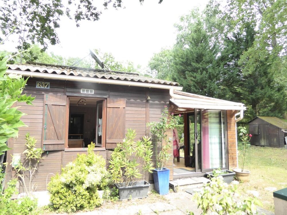 Chalet 2 pièces de plain pied avec véranda-salon 53m²