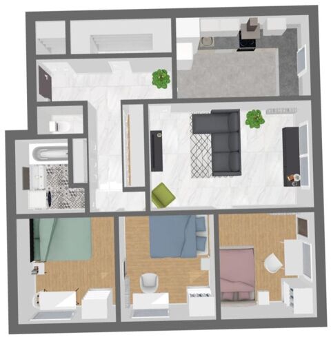  Appartement � louer 4 pi�ces 77 m�