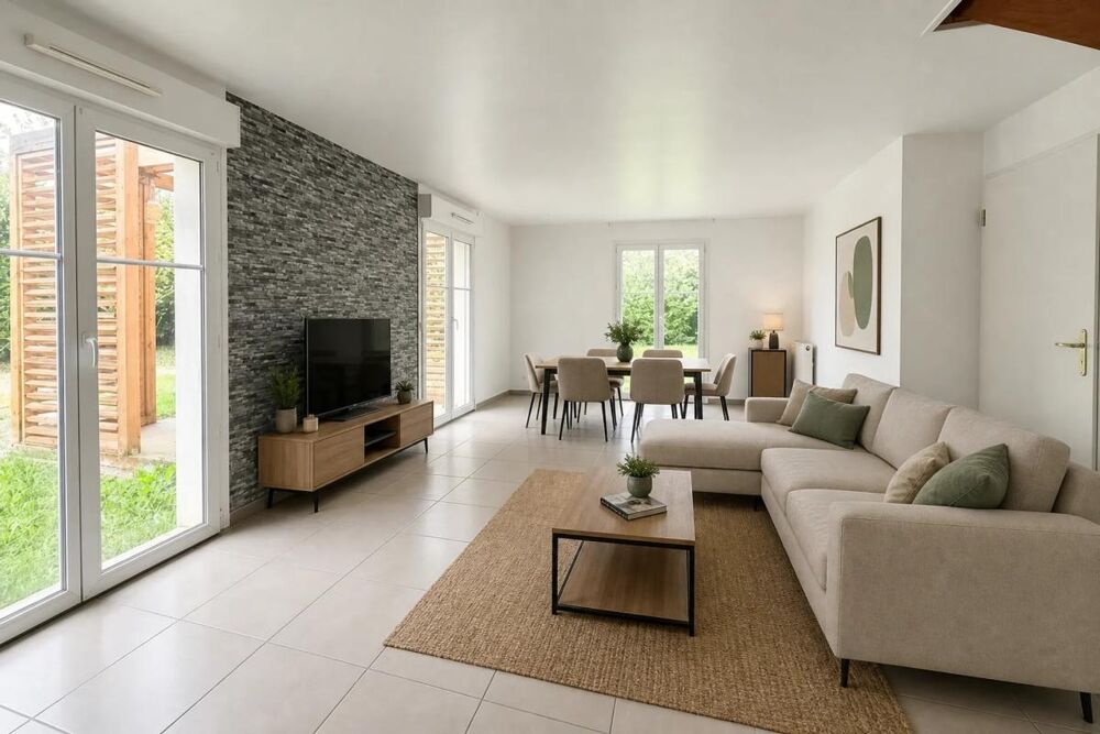 Maison 5 pièces 98m², jardin, Angerville