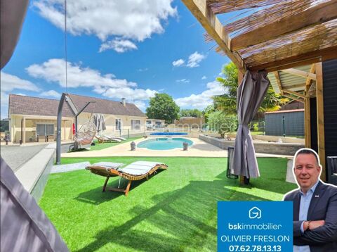   Magnifique Pavillon de plain pied avec piscine et dépendance de 135m² à Saint-Ouen-Sur-Loire Maison - 6 pièce(s) - 134 m²