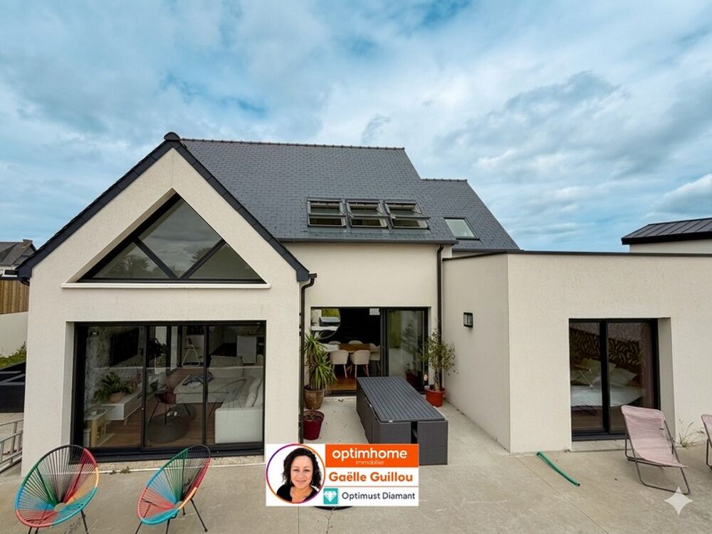 SANTEC : Maison contemporaine de 6 pièces + garage - 131m² - Vie de plain pied
