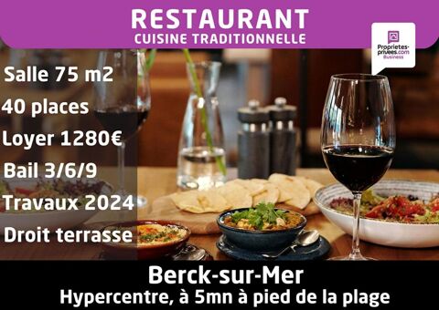 Hypercentre BERCK SUR MER - RESTAURANT 40 COUVERTS 198000 62600 Berck