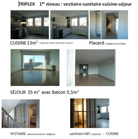  Appartement  louer 4 pices 123 m