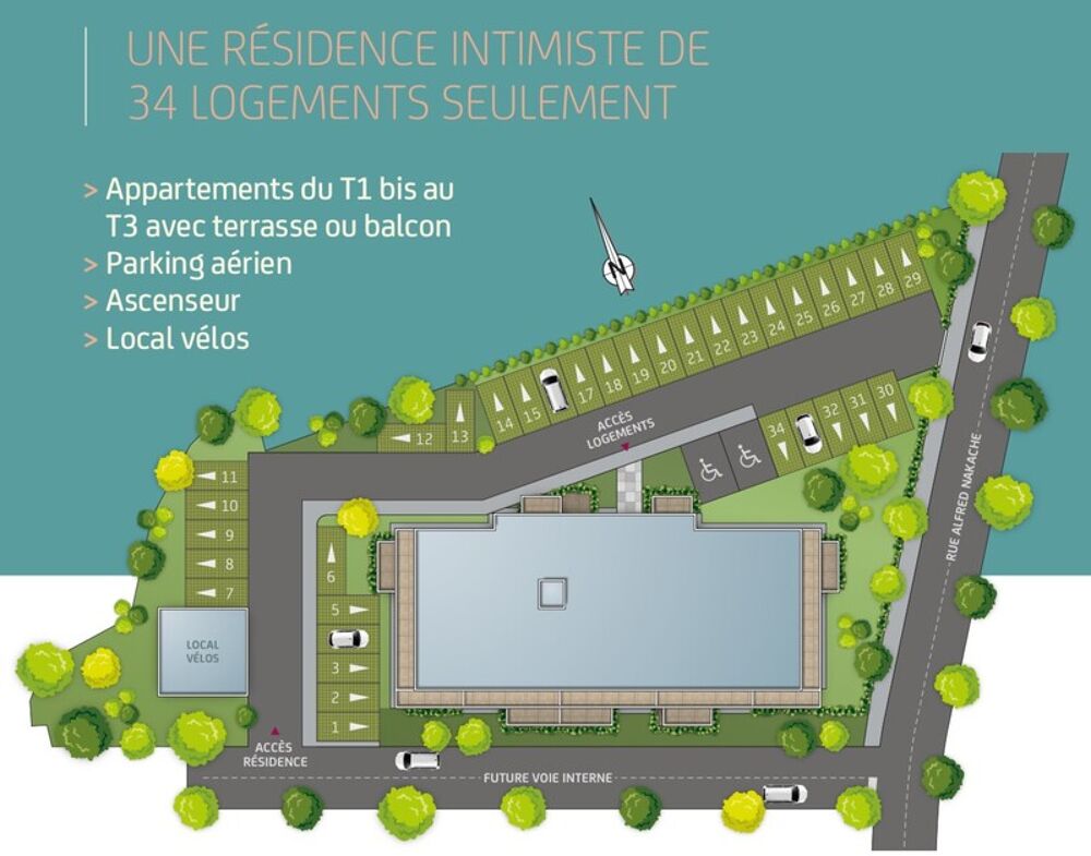 Vente Appartement Dpt Finistre (29),  vendre BREST Rive Droite  Appartement T1 28.15 m -Balcon Brest