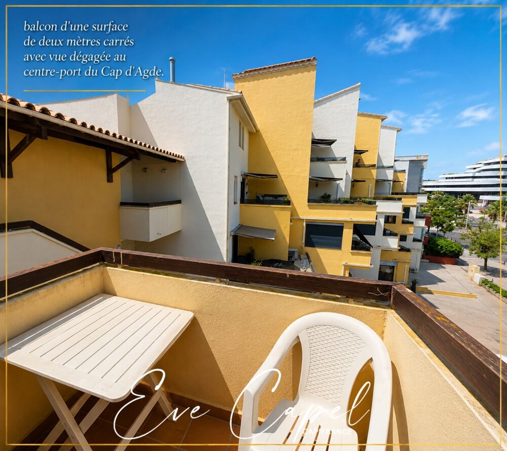 Vente Duplex/Triplex Appartement à vendre 2 pièces LE CAP D'AGDE (34), DUPLEX avec balcon au centre port Le cap d agde