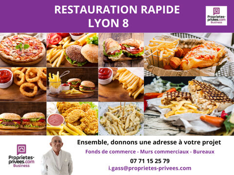 69008 LYON - SNACK, RESTAURANT , TERRASSE,  Belle visibilit&eacute; 77000 69008 Lyon