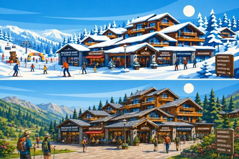 &agrave; vendre H&ocirc;tel Bureau station ski Tarentaise Savoie CHAMBERY (73) 1480000 73000 Chambery