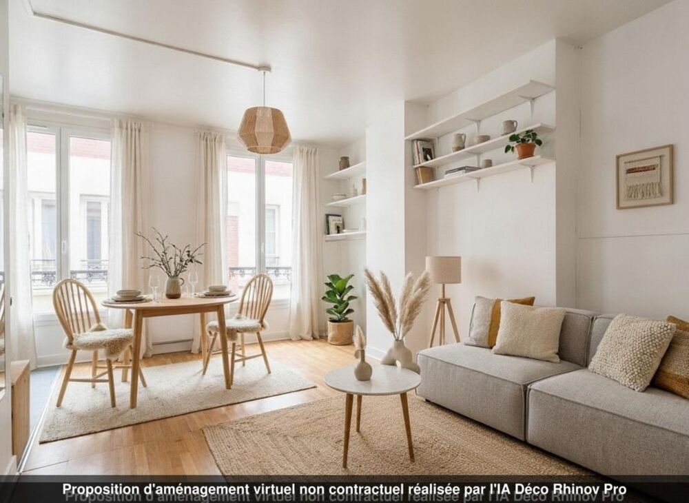 Vente Appartement PARIS 11EME ARRONDISSEMENT (75) - Père Lachaise : studio calme et lumineux en dernier étage Paris 11