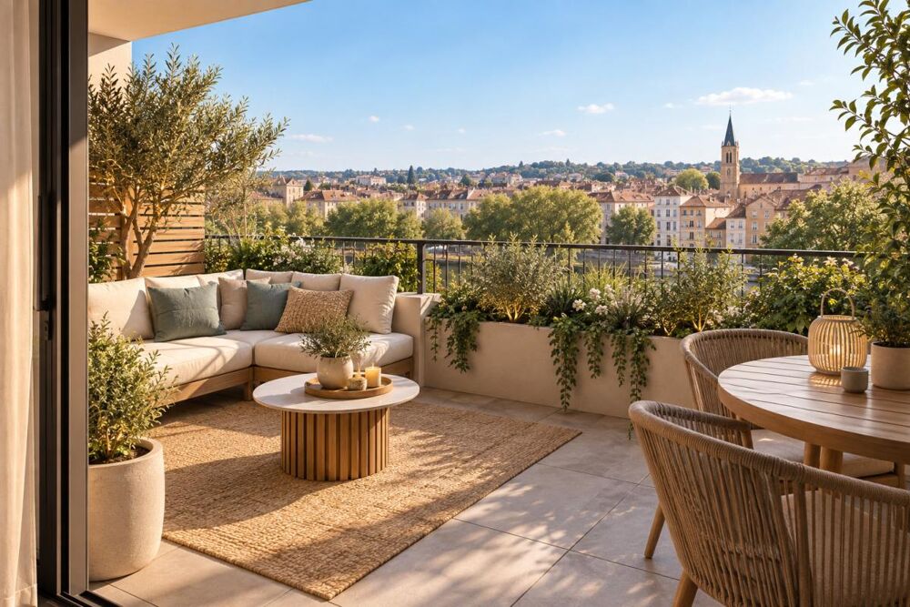 T3 MÂCON 65m² - TERRASSE - GRAND SÉJOUR/CUISINE