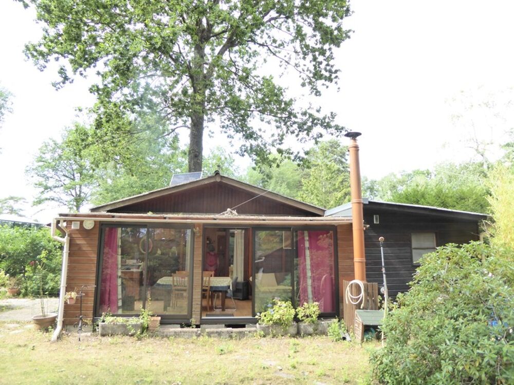 Chalet 2 pièces de plain pied avec véranda-salon 53m²