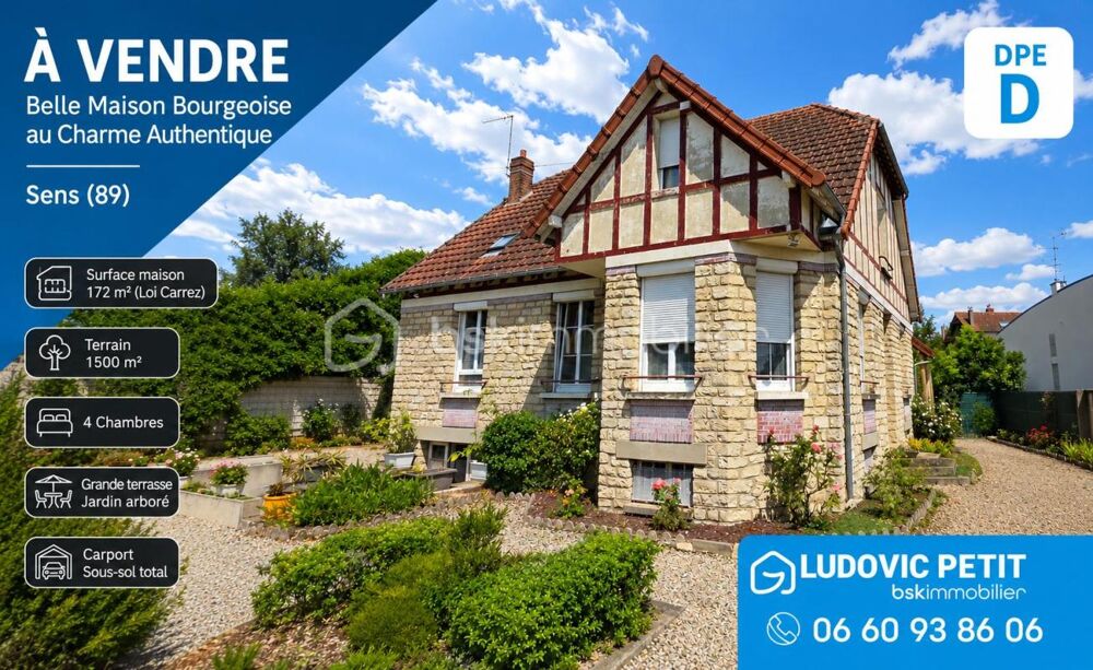 Belle Maison Bourgeoise au Charme Authentique à Sens