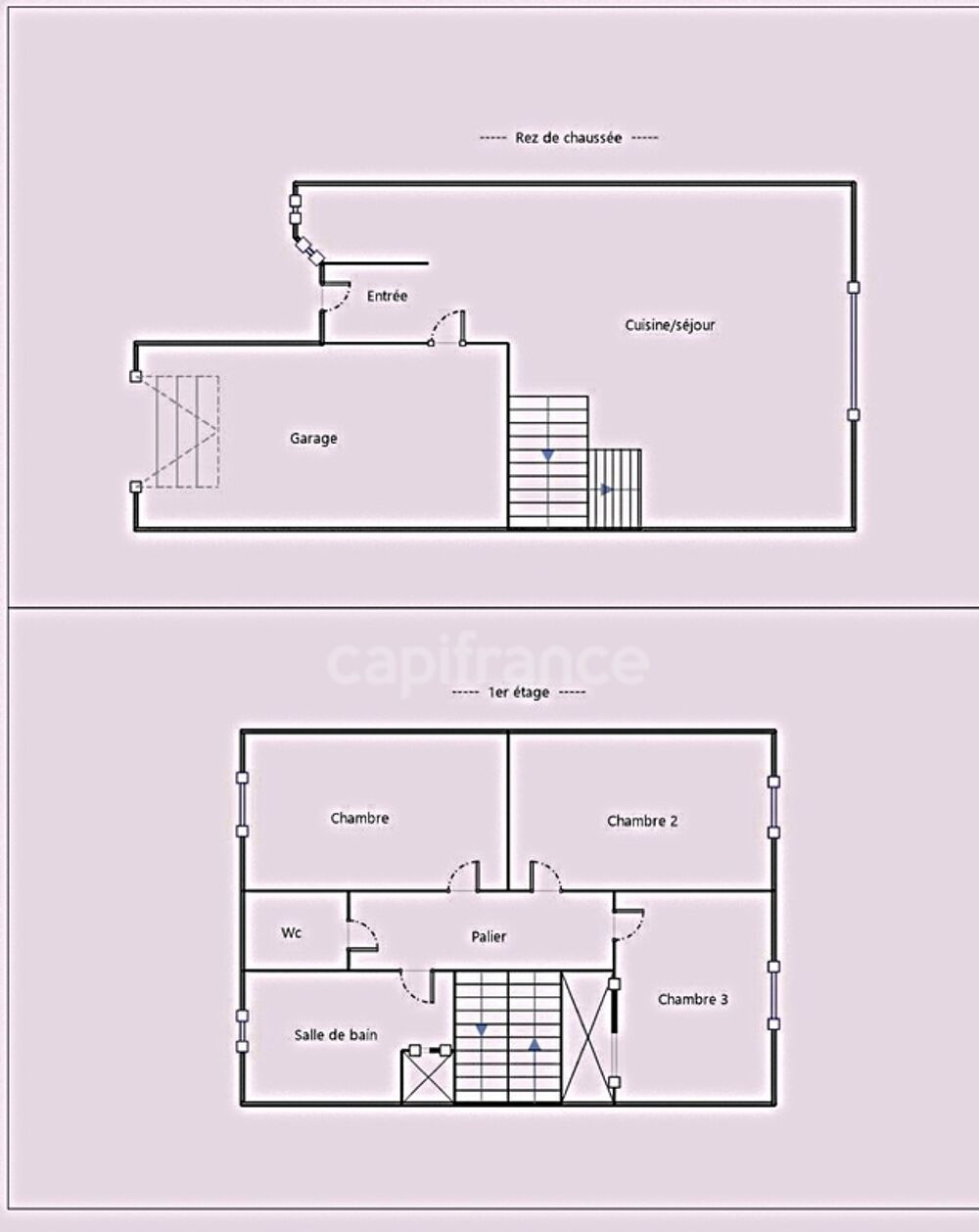 Maison à vendre 4 pièces Le Teich centre (33)-3ch à l'étage-GARAGE attenenant-Jardin au calme et belle piece de vie-