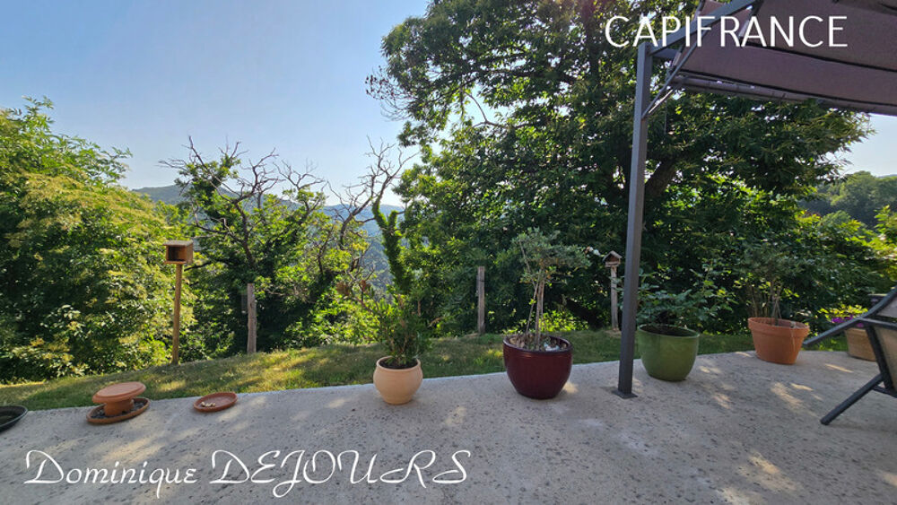 En Ardèche, à Issamoulenc - Maison de plain-pied avec vue dégagée sur la nature luxuriante - grand séjour - 4 chambres