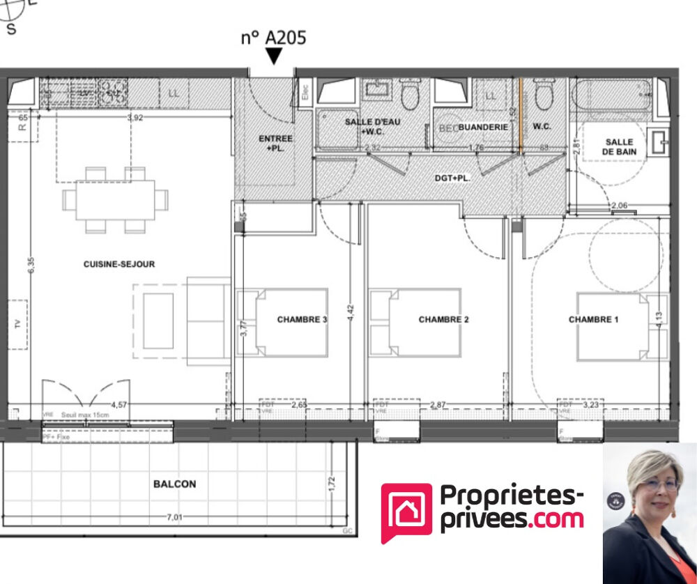 Appartement Cancale 4 pièce(s) 87.75 m2