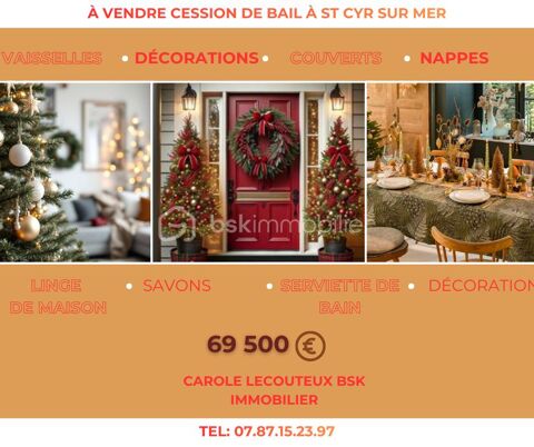 Cession de bail � Local commercial &agrave; Saint-Cyr-sur-Mer 69500 83270 Saint cyr sur mer