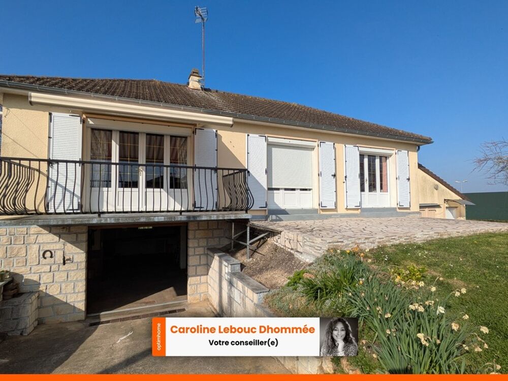 Maison 3 chambres avec sous-sol aménageable + grand garage  fort potentiel