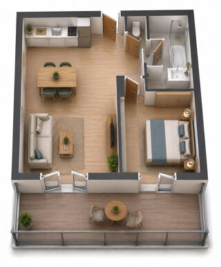  Appartement à vendre 2 pièces 36 m²