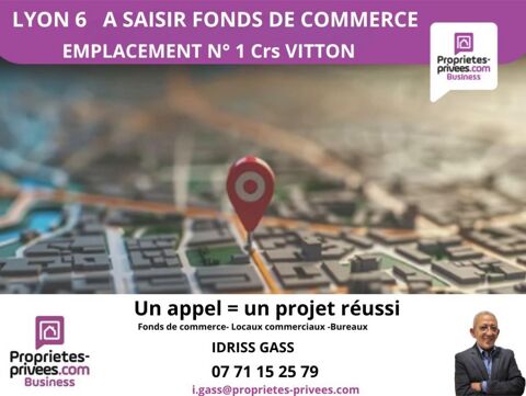69006 LYON -  PRET A PORTER, Emplacement N° 1, COURS VITTON 104500 69006 Lyon