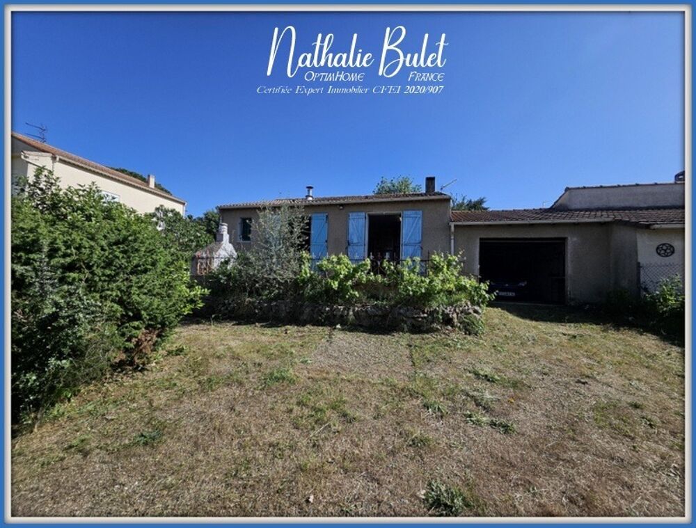 Maison de plain-pied avec grand terrain  fort potentiel à Saint-Chinian