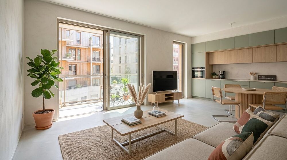Vente Appartement - T3 avec BALCON et PARKING proche TRANSPORTS - Aubervilliers