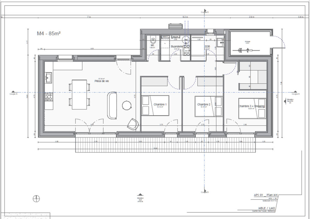 Maison familiale ossature bois à vendre 4 pièces 85 m² BLETTERANS (39)