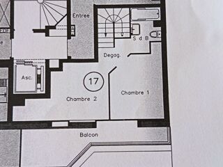  Appartement à louer 3 pièces 58 m²