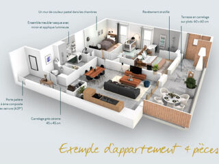  Appartement � vendre 4 pi�ces 84 m�