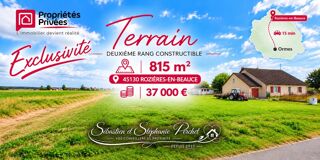 Vente Terrain 45130 -  EXCLUSIVITÉ - TERRAIN CONSTRUCTIBLE DEUXIEME RANG À ROZIÈRES-EN-BEAUCE Rozieres en beauce