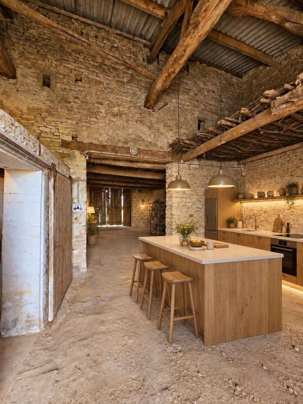 A vendre Grange de 226 m²  proche de Tournus - Uchizy - Volumes exceptionnels et nombreuses possibilités
