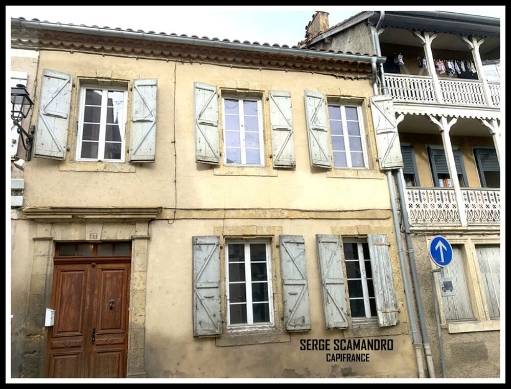 Vente Maison Dpt Gers (32), à vendre MASSEUBE maison de 4 chambres - salon - séjour et cour intérieure Masseube