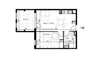  Appartement � louer 2 pi�ces 42 m�