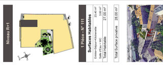  Appartement � vendre 1 pi�ce 27 m�