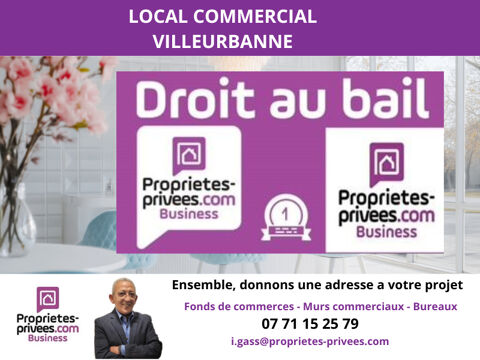 VILLEURBANNE - Cession de bail , local commercial 37 m&sup2; 16000 69100 Villeurbanne