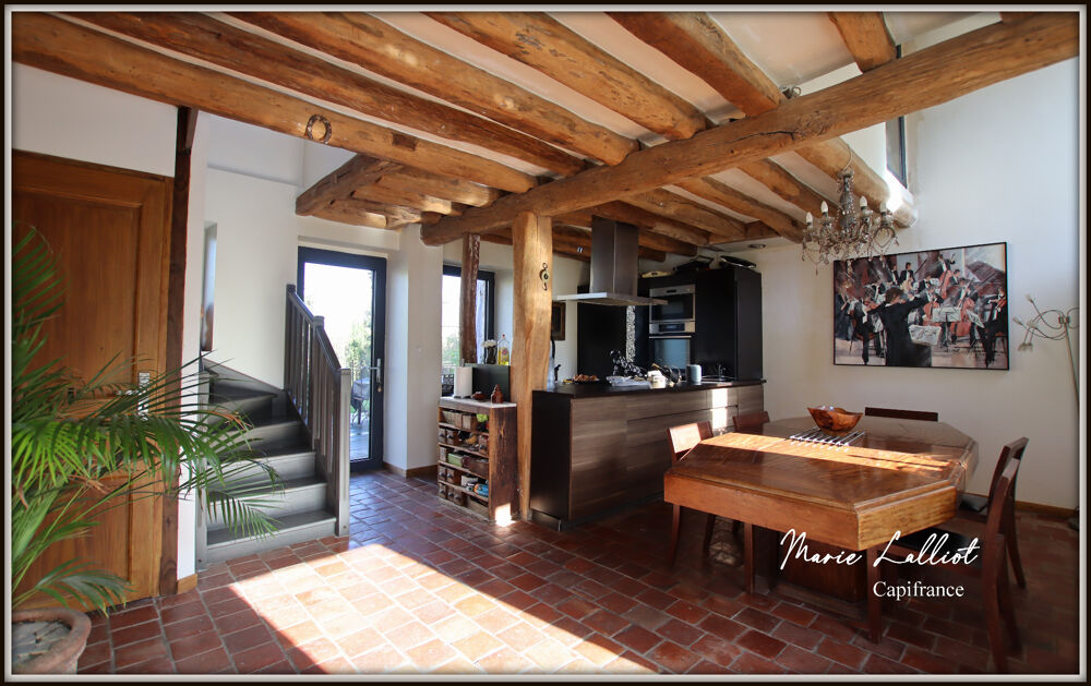 Dpt Seine et Marne (77), à vendre maison proche forêt, pierres et poutres, 5 chambres, RENDEMENT LOCATIF!