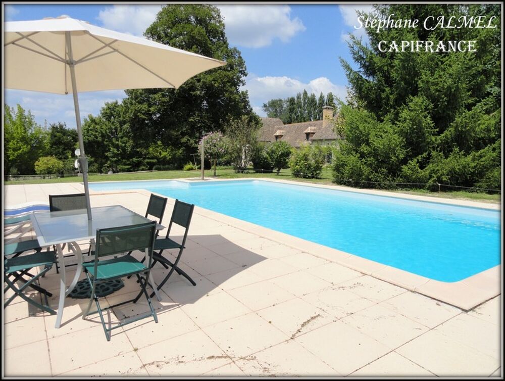 Vente Proprit/Chteau Dpt Dordogne (24),  vendre proche de BEAUMONT - Maison en pierre 291 m - Terrain de 2.6 hectares - Piscine - Etang Beaumontois en perigord