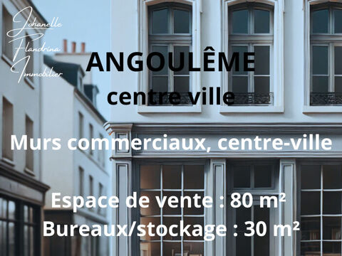 Vente 120 m² murs local commercial en plein centre-ville d'Angoulême 175000 16000 Angouleme
