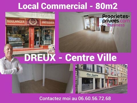 28100 DREUX - Location Local commercial 80 m2 1300 28100 Dreux