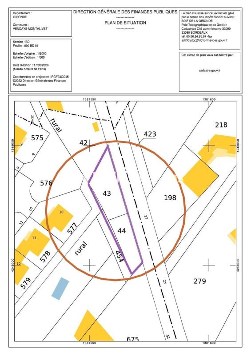 Vente Terrain TERRAIN � B�TIR EN SECTEUR R�SIDENTIEL Vendays montalivet