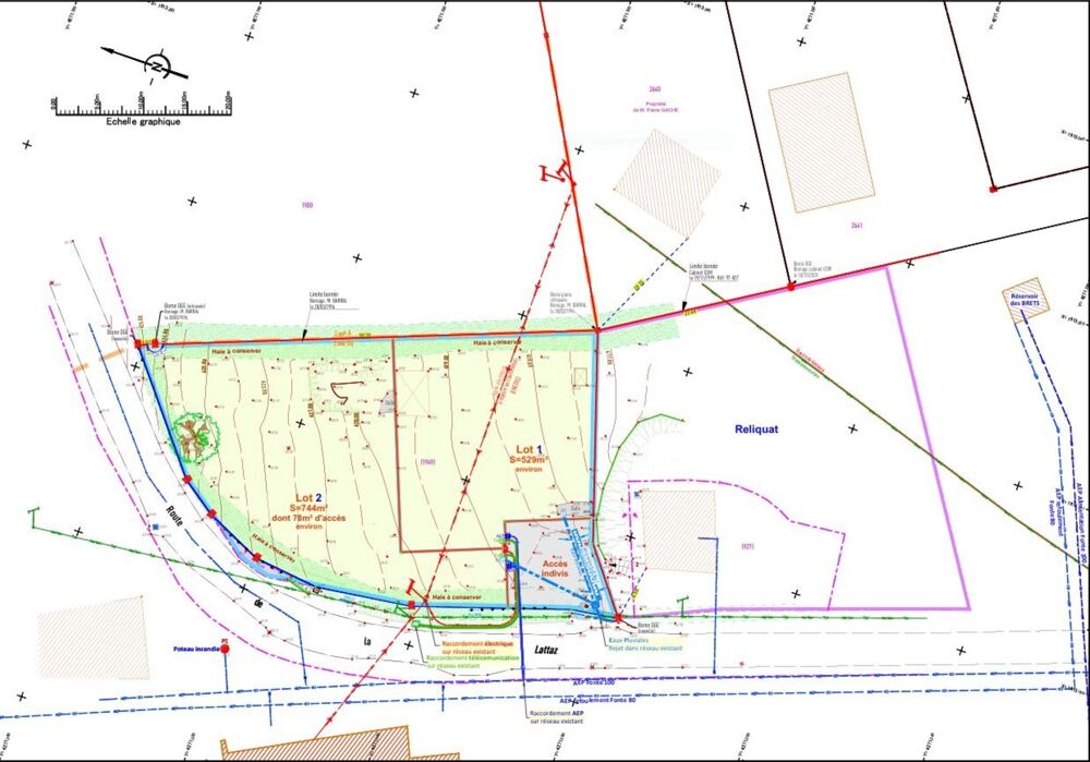 Vente Terrain Terrain à vendre  GERBAIX (73) viabilisé de 744 m² Gerbaix