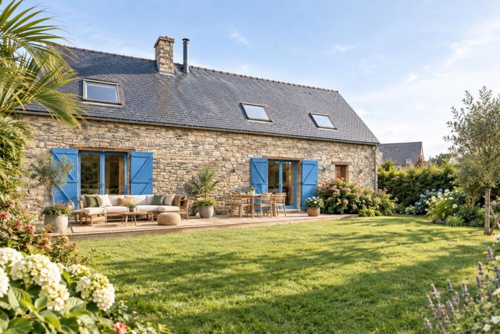 Vente Maison LOCMARIA GRAND CHAMP (56)? Coup de cœur – Longère rénovée 130 m² avec jardin et vie de plain-pied Locmaria grand champ
