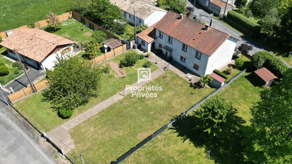 NONTRON : Maison saine (DPE D), 100 m² habitables + Garage XXL de 41 m² !