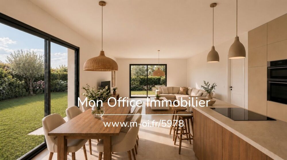 Vente Maison Référence : 5978-CDI - Maison neuve de plain-pied avec jardin au pied du village de Cabriès Cabries