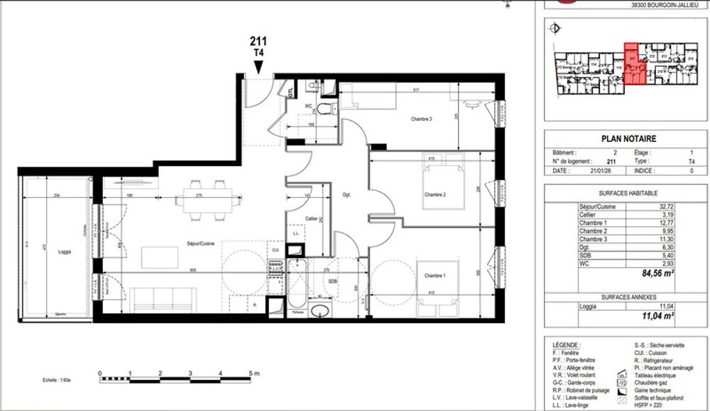 Vente Appartement appartement à vendre 4 pièces BOURGOIN JALLIEU (38) Bourgoin jallieu