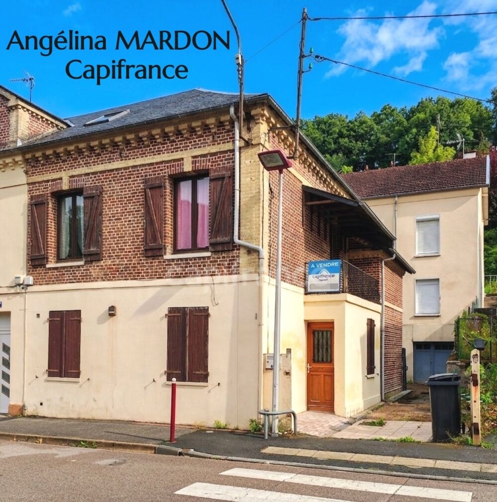 Maison de ville familiale T7 de 139 m² à Bolbec (5 à 6 chambres) avec cour et atelier